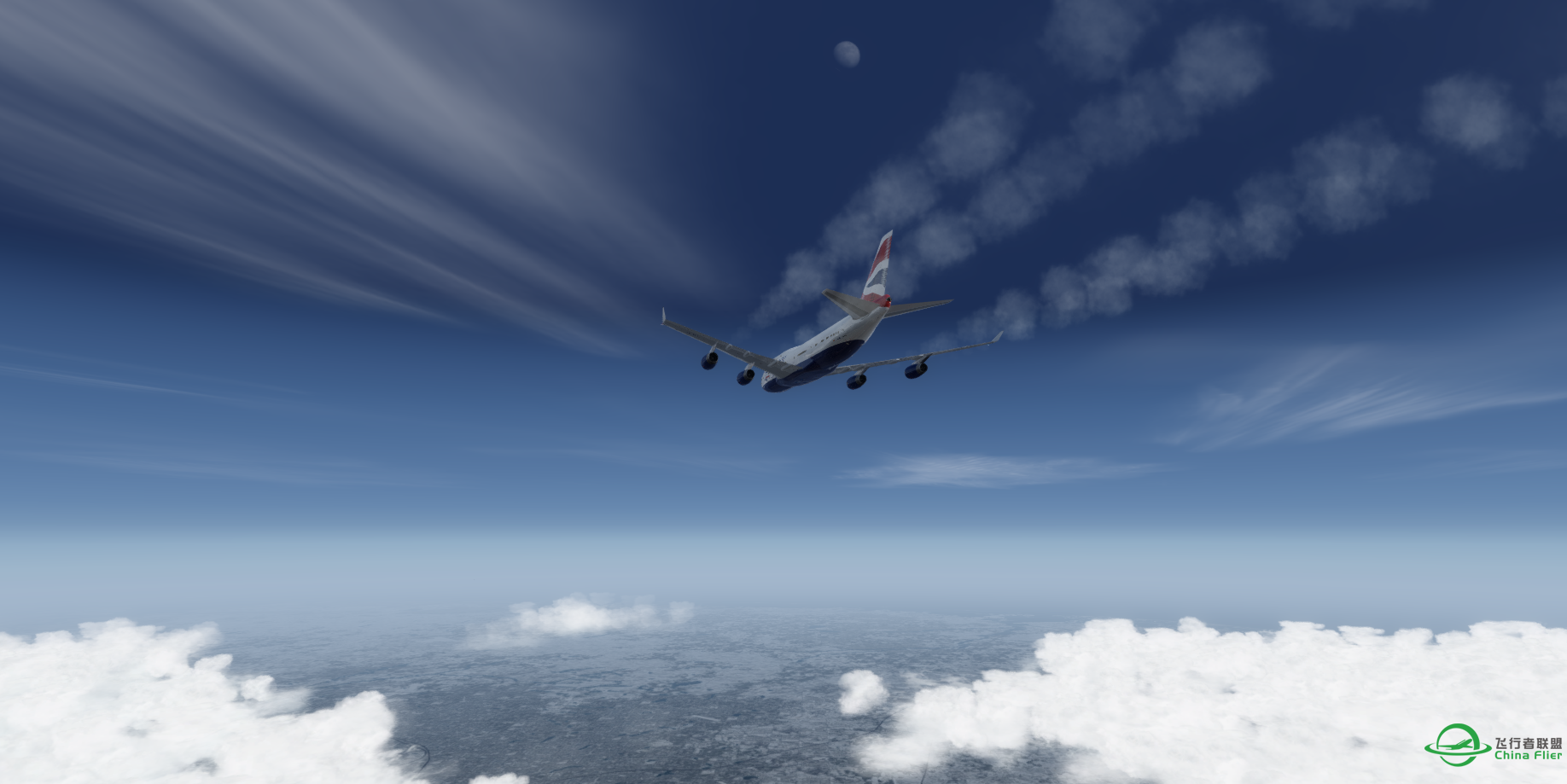 Boeing747-400 from Washington to new York-4116 