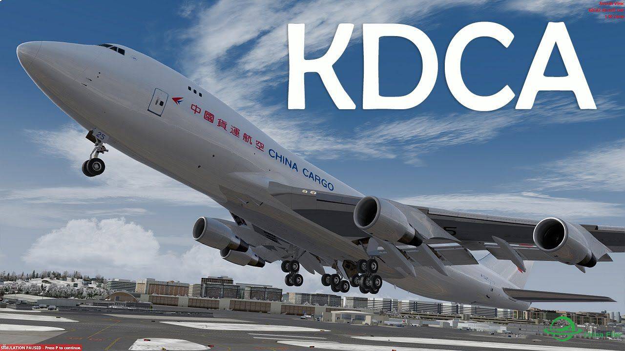 【新视频预告】Prepar3D - PMDG 747-400ER RNAV approch KDCA Rwy19-8485 