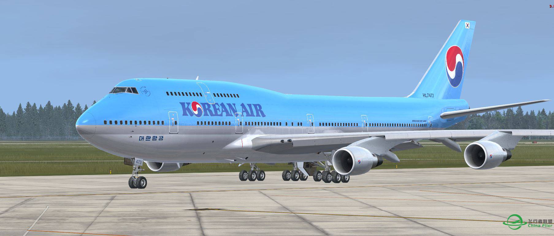 B747-400 Korean Air-8218 