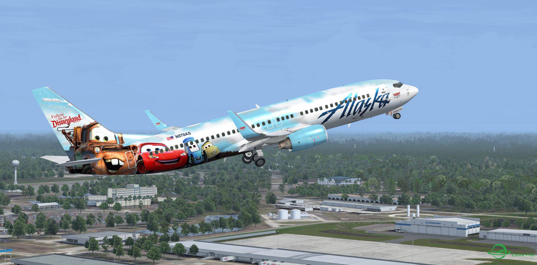 B737-800 Disneyland Cars-2092 