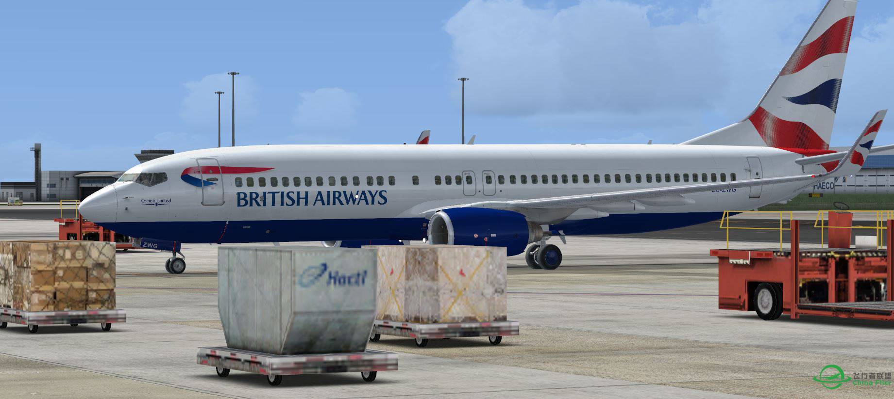 B737-800 British @ VHHH-8256 