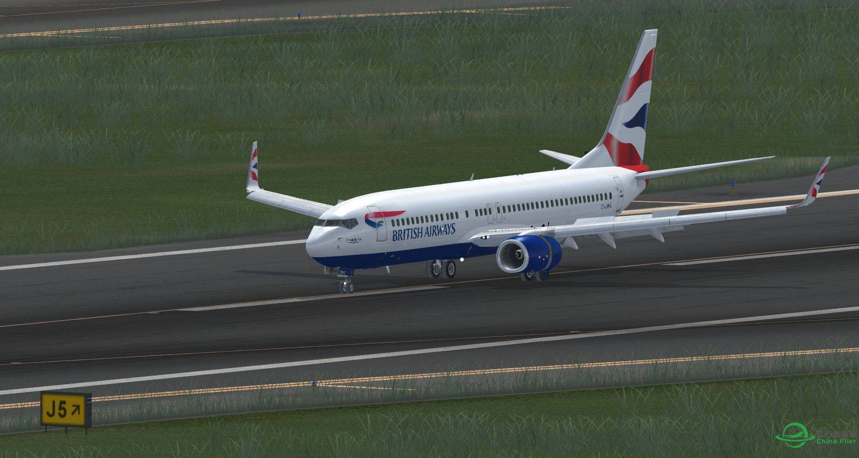 B737-800 British @ VHHH-6206 