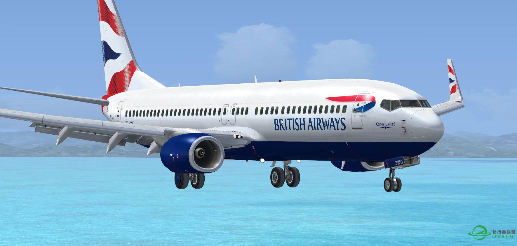 B737-800 British @ VHHH-4500 