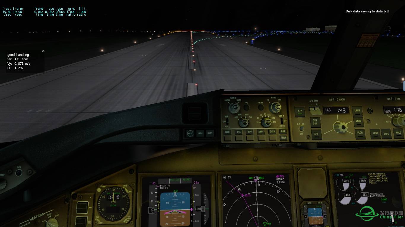 777 landing KDFW-4574 