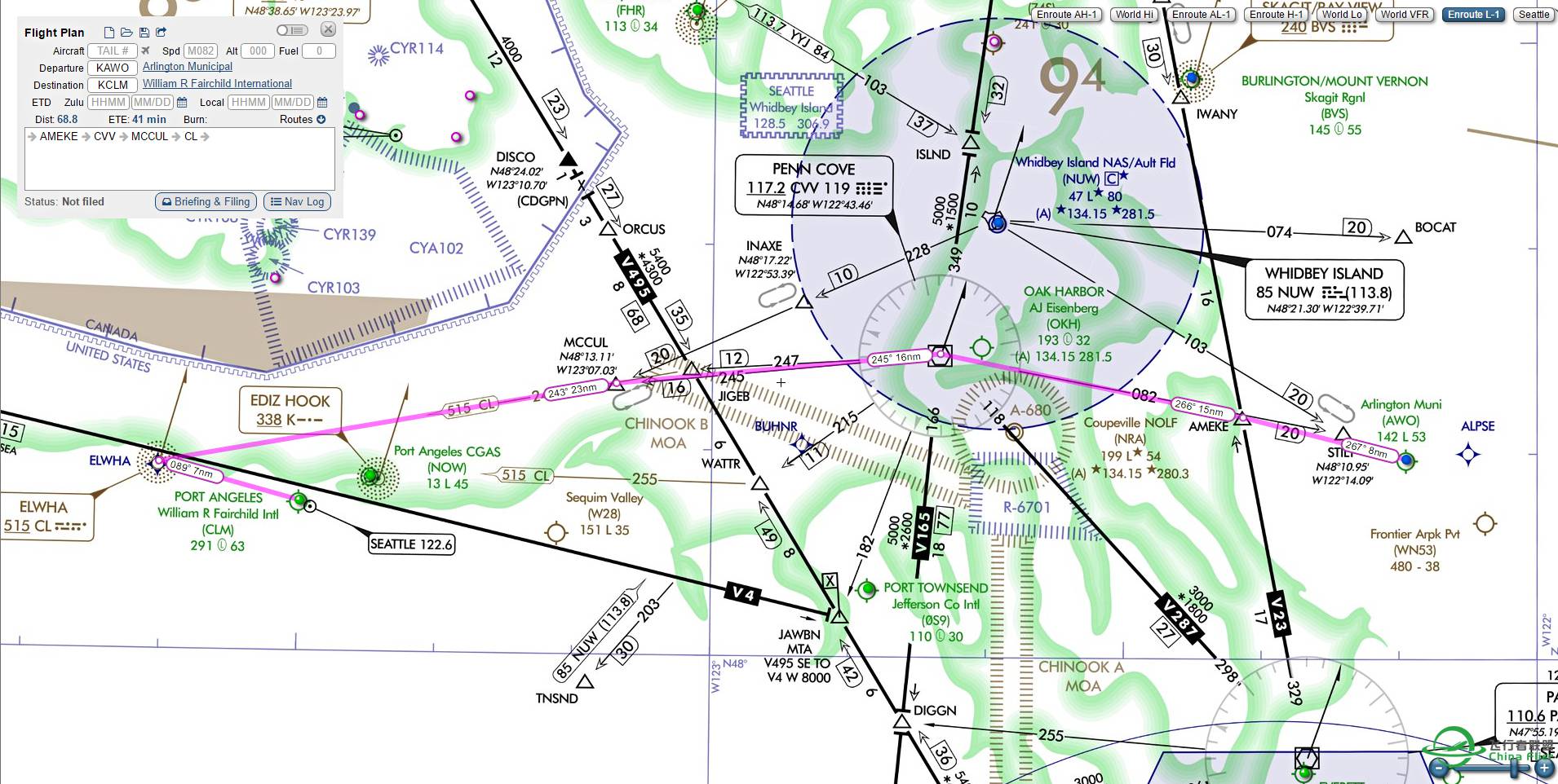 【XP11 IFR 挑战】 第二期 KAWO - KCLM-3547 