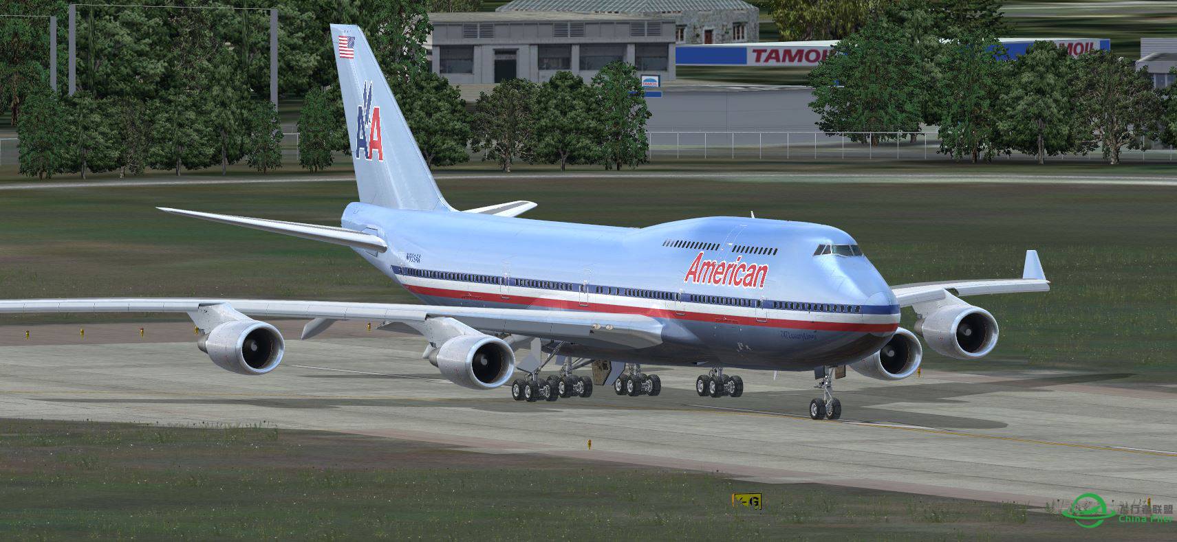 B747 American Airline-773 