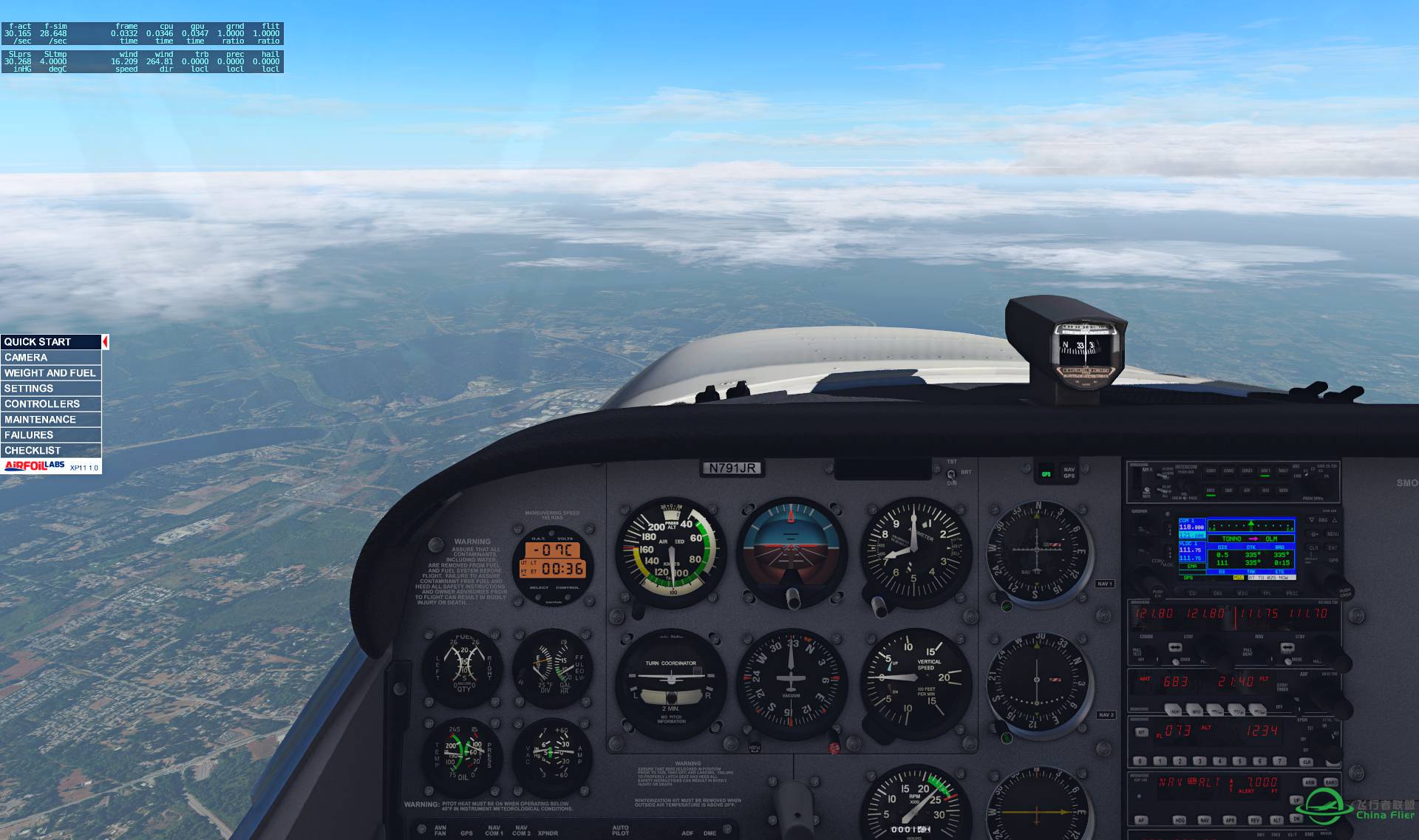 【XP11】 Airfoillabs C172SP XP11 V1.0发布-4808 