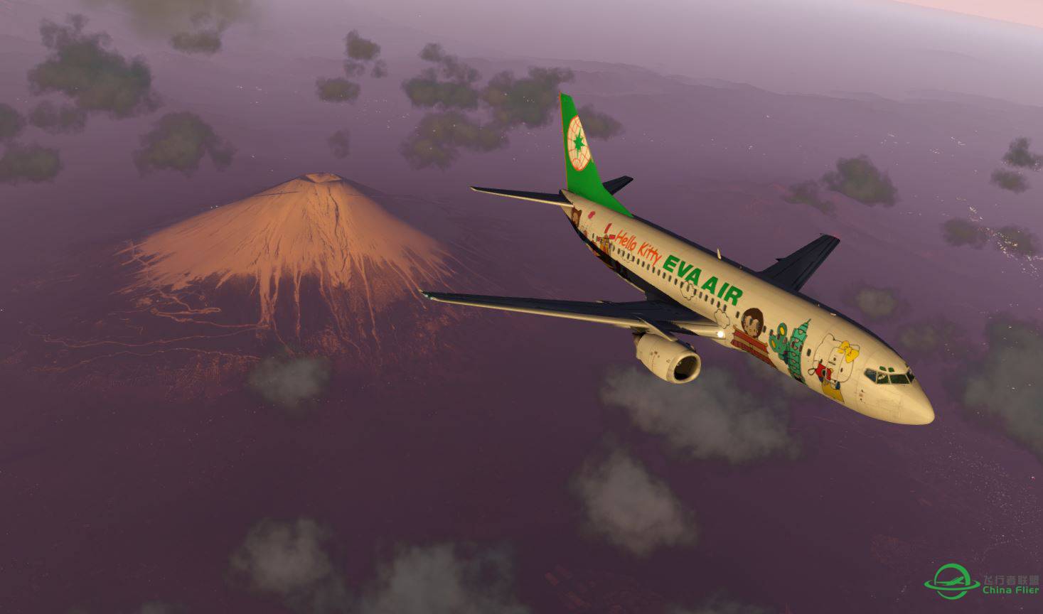 IXEG 737 Classic V1.1 富士山的美景-3914 