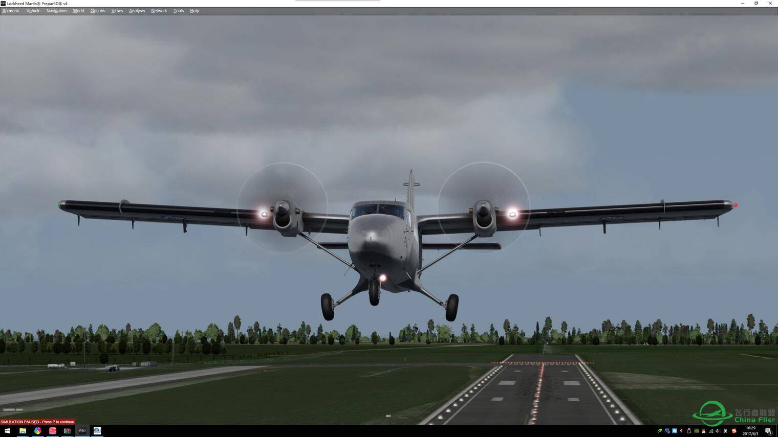 【新视频预告】Prepar3D v4 - Aerosoft DHC-6-100 first show EDBC-7139 