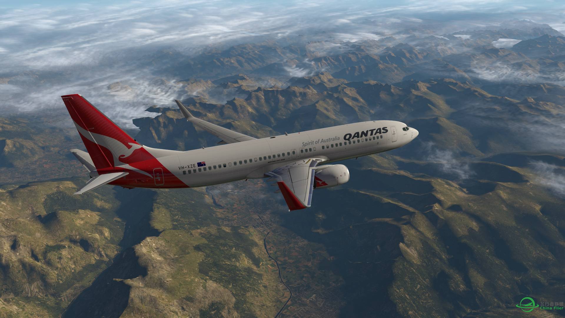 飞跃阿尔卑斯山 X-plane 11-9808 