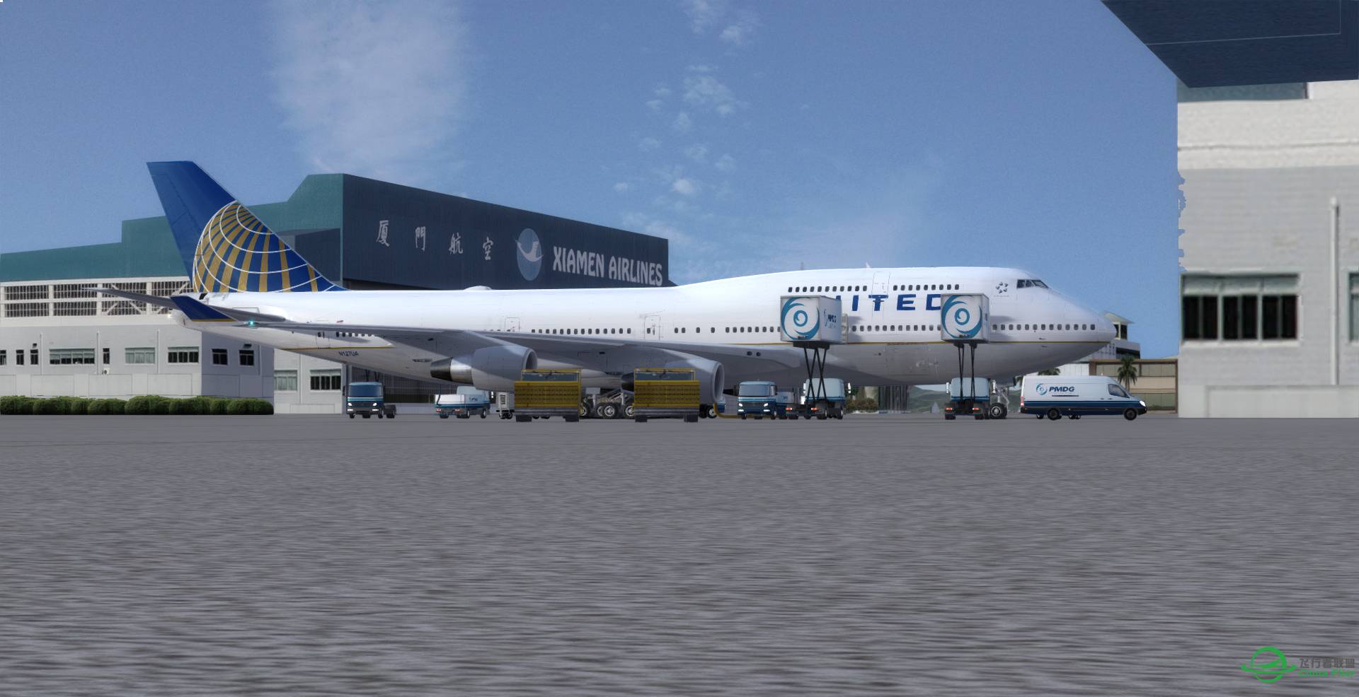 Prepar3D v4 美联航747 延时记录 ZASM_ZSWZ【超清1920】-6927 