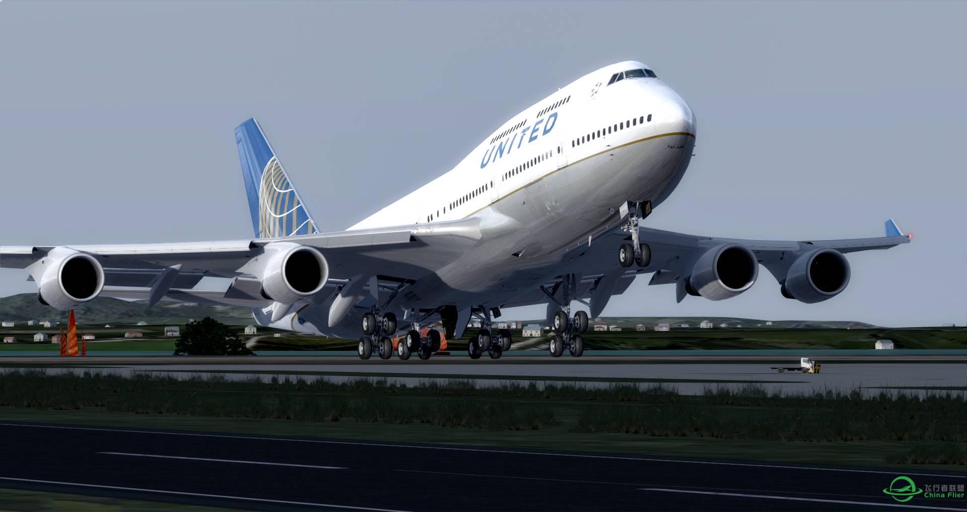 Prepar3D v4 美联航747 延时记录 ZASM_ZSWZ【超清1920】-6216 