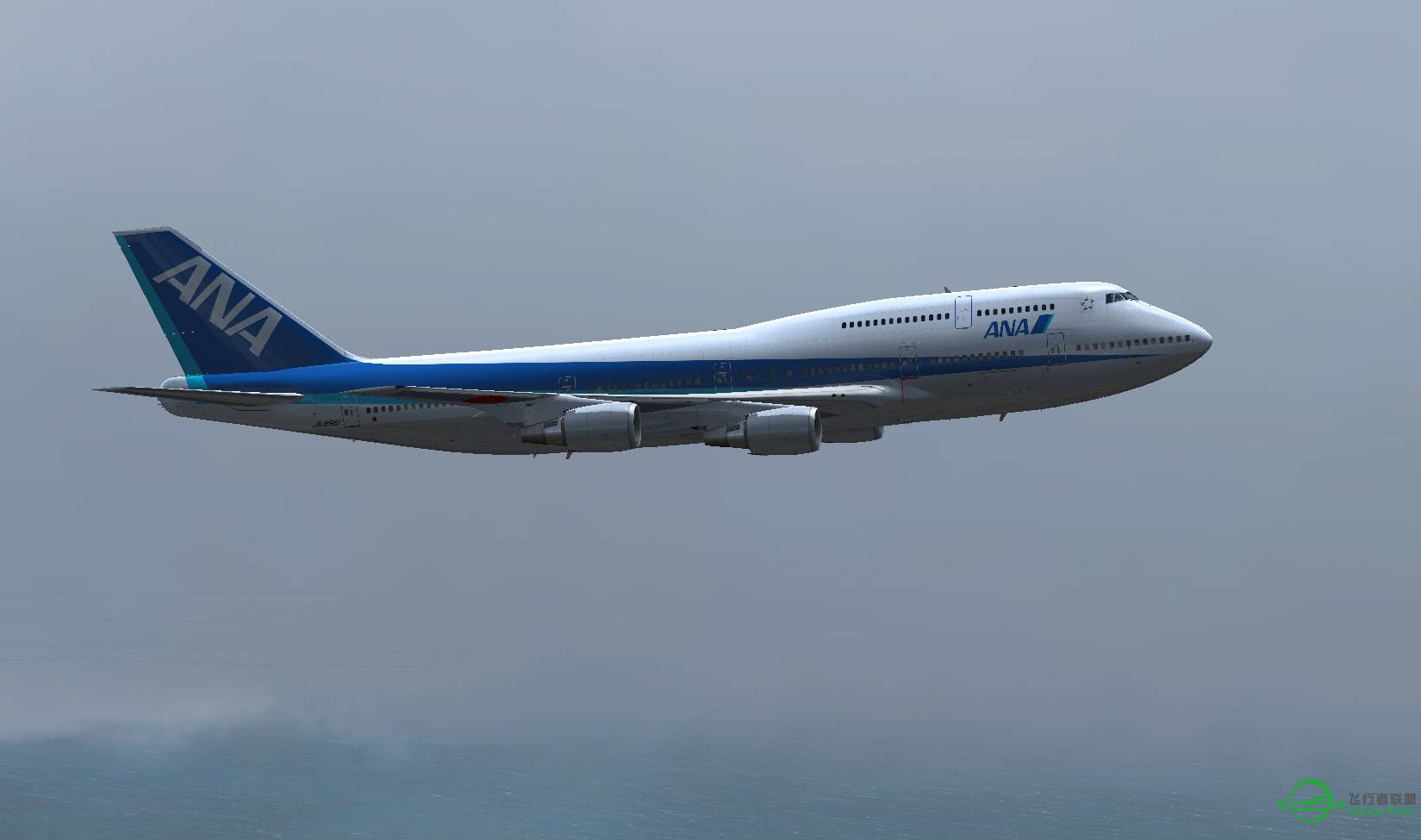 ANA全日空 B747-400D 大阪关西机场本场飞行-235 