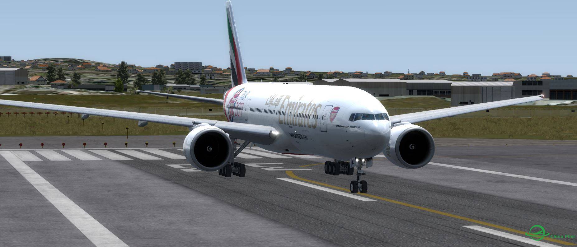 [P3D] B777-200 Emirates @ LIRA-5071 