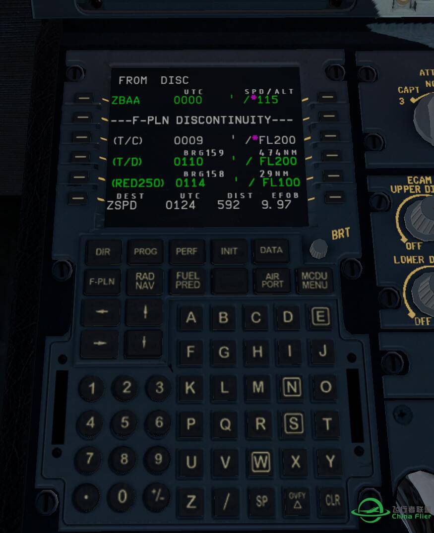 求教XP11 A320 MCDU 航线设置问题-6152 