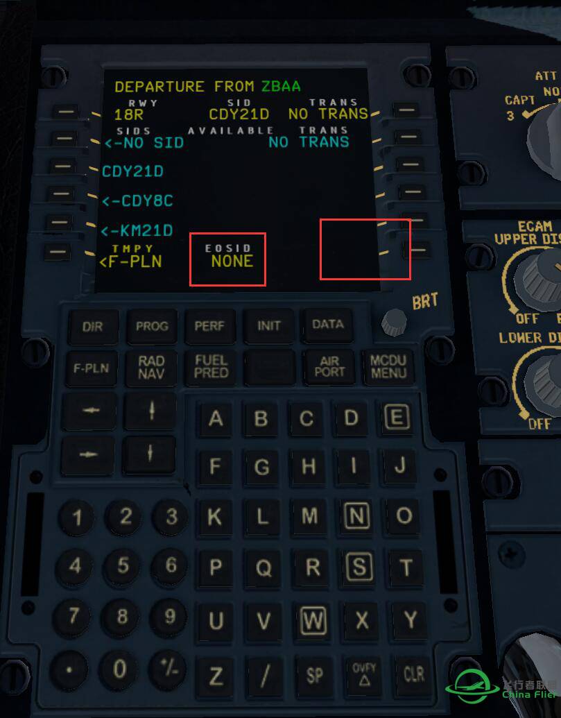 求教XP11 A320 MCDU 航线设置问题-3012 