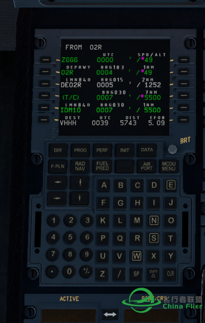 求教XP11 A320 MCDU 航线设置问题-6313 