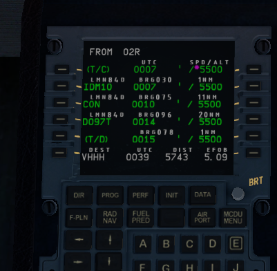 求教XP11 A320 MCDU 航线设置问题-623 