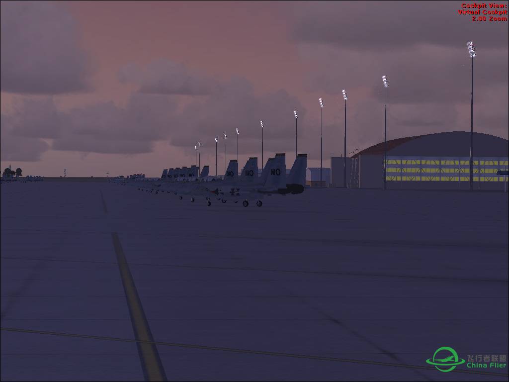 黄昏中的芒廷霍姆空军基地-3107 