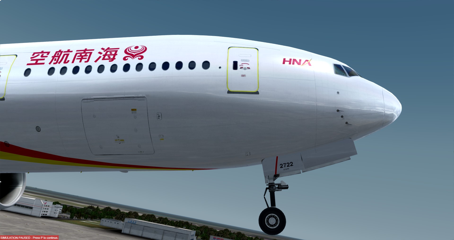 P3D V4 777-300ER虚拟海航 ZSPD-KSFO 照片级-3494 