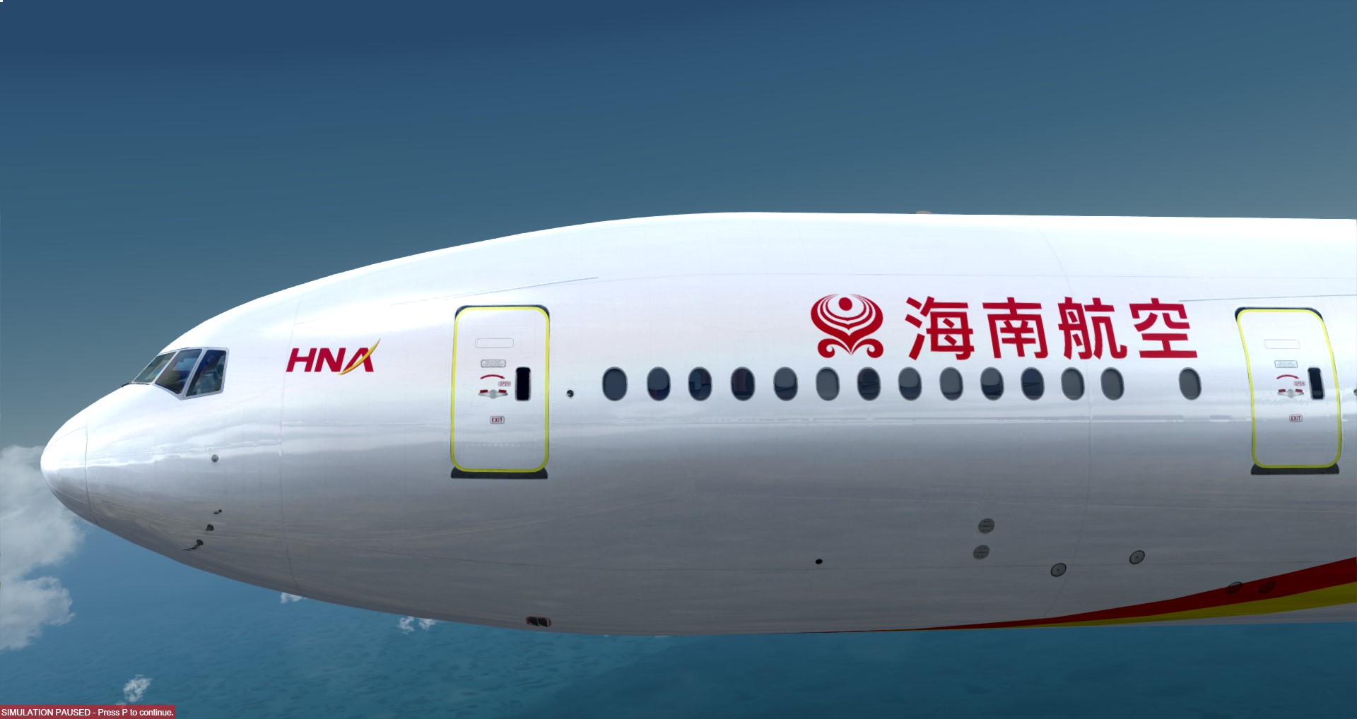 P3D V4 777-300ER虚拟海航 ZSPD-KSFO 照片级-4486 