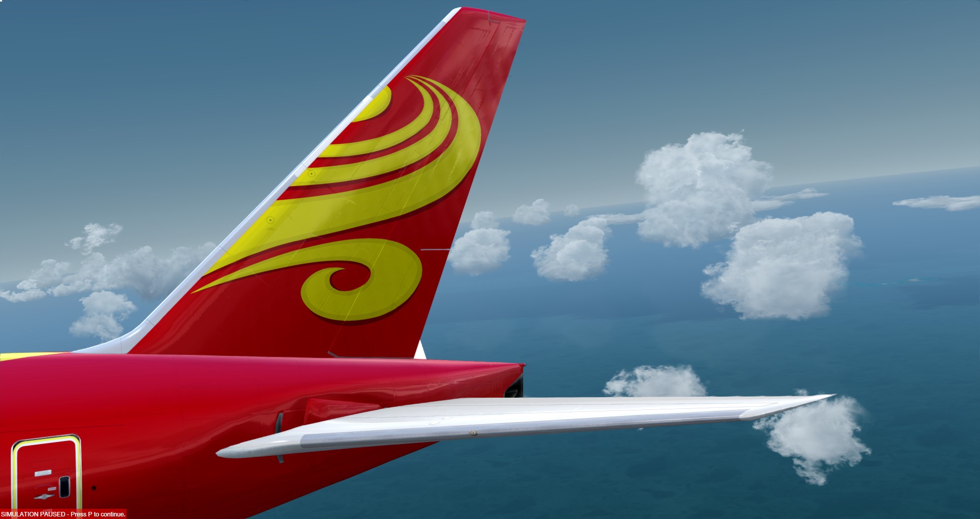 P3D V4 777-300ER虚拟海航 ZSPD-KSFO 照片级-4797 