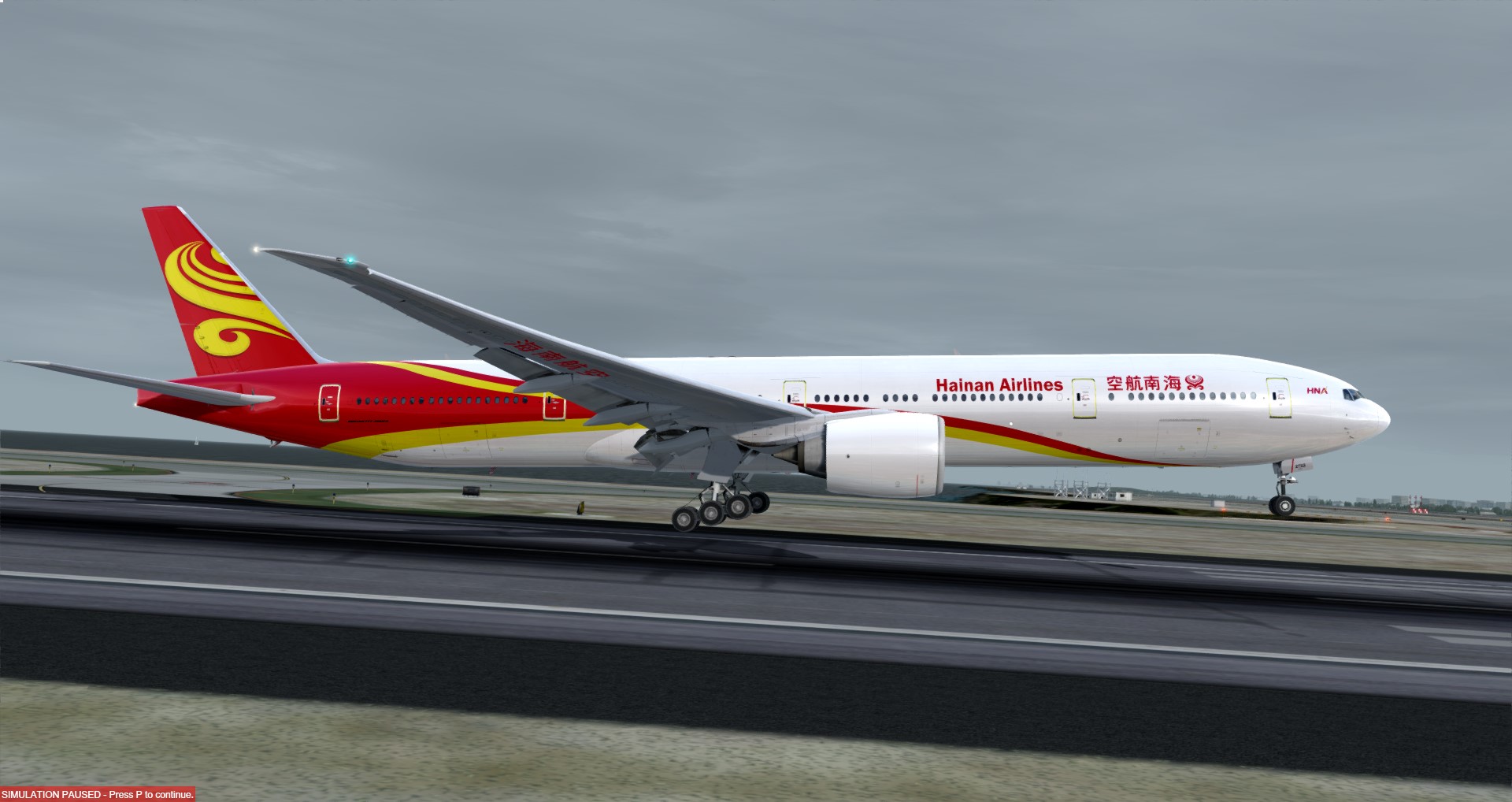 P3D V4 777-300ER虚拟海航 ZSPD-KSFO 照片级-8841 