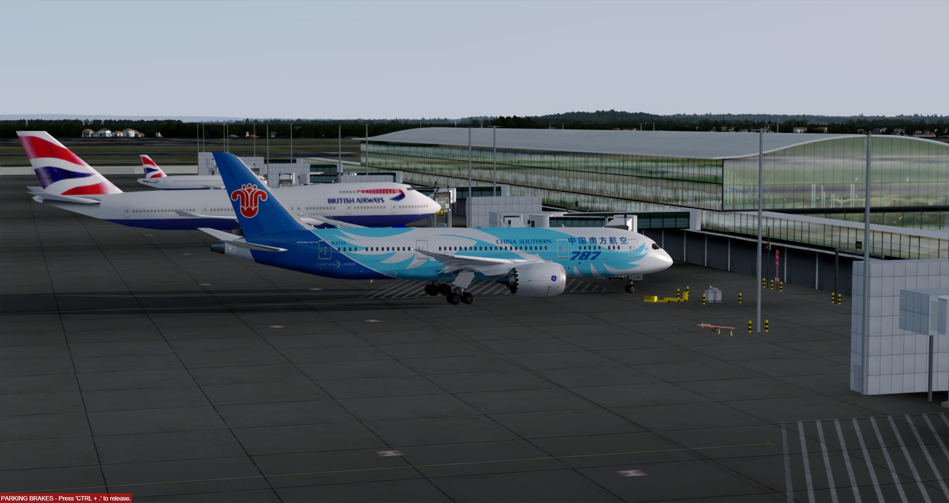 P3D V4 787南航B-2733 EGLL-ZGGG-705 