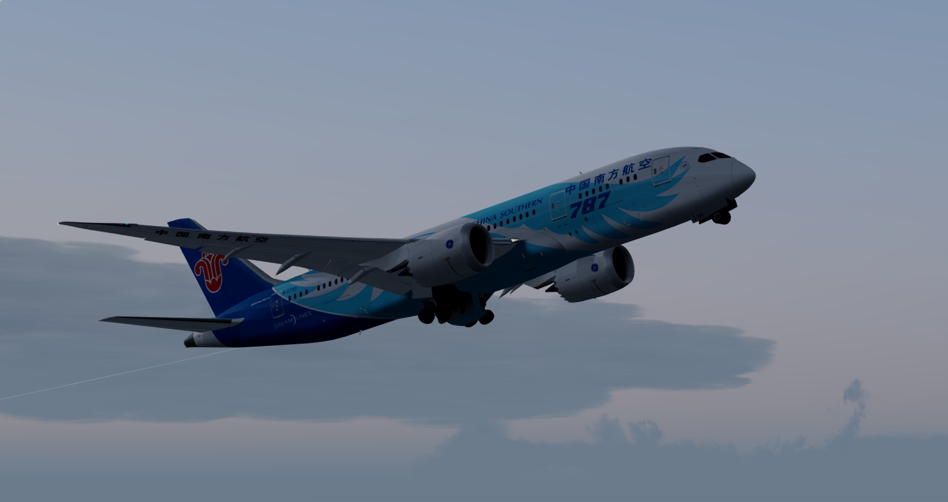 P3D V4 787南航B-2733 EGLL-ZGGG-3691 