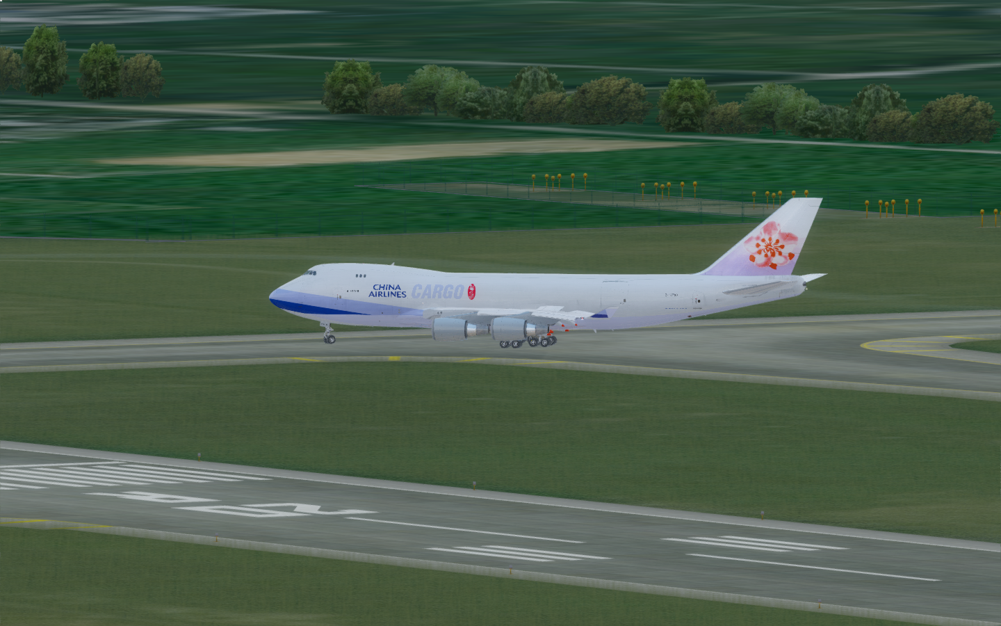 华航74F起飞广州机场-9266 