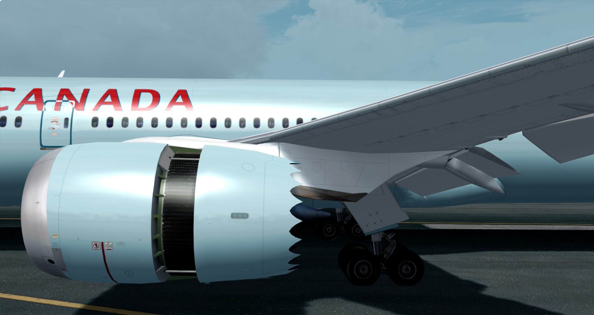 P3D V4 787-9 加航 ZBAA-CYYZ-5825 