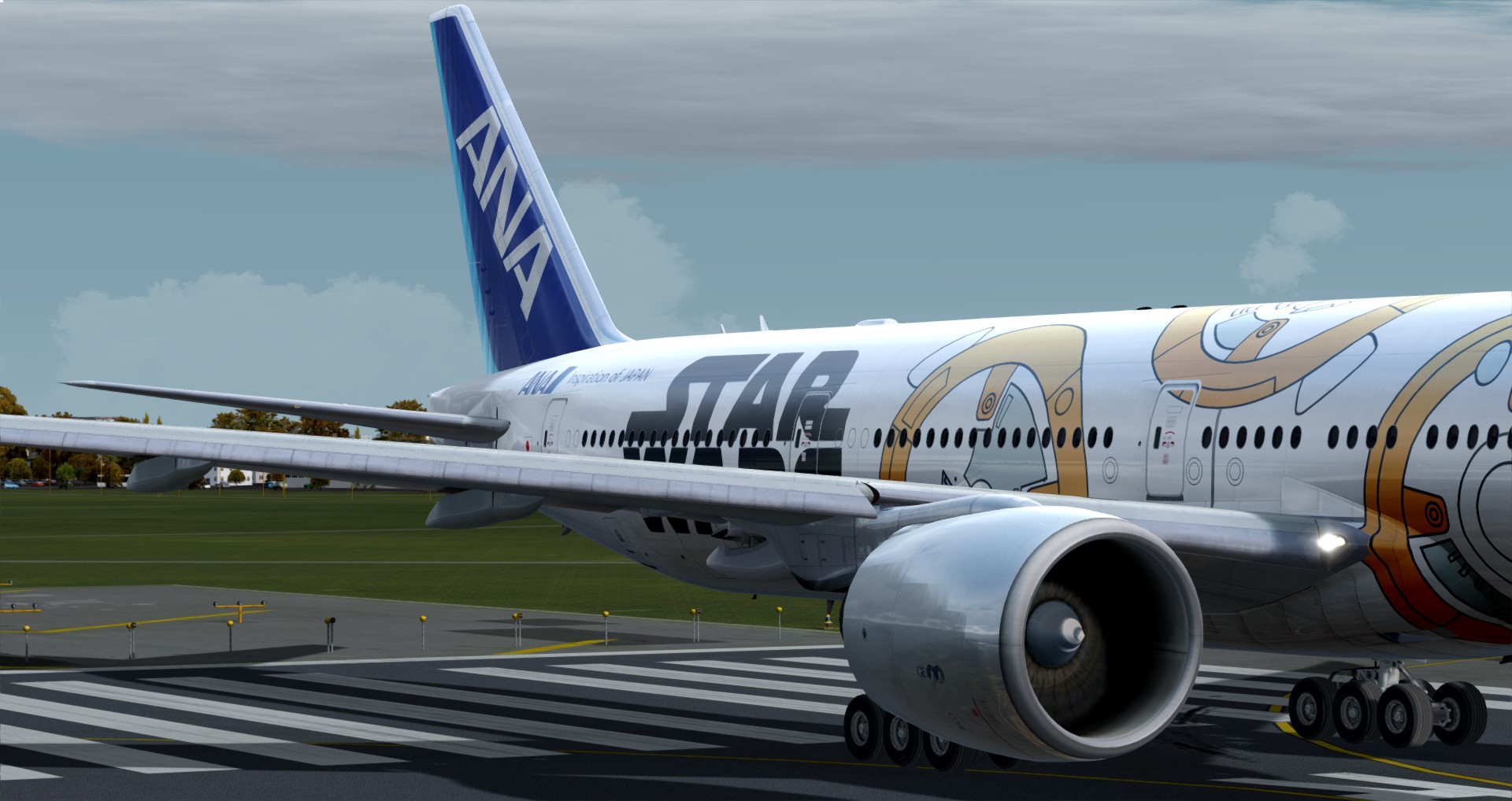 P3D V4 77W ANA EDDT-EDDF-7020 