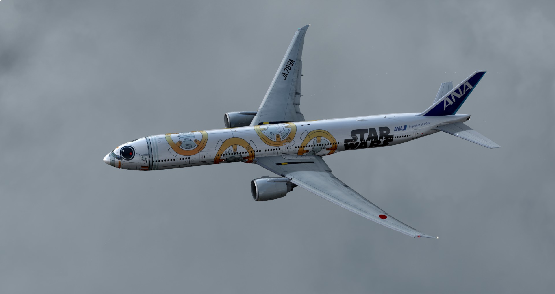 P3D V4 77W ANA EDDT-EDDF-8436 