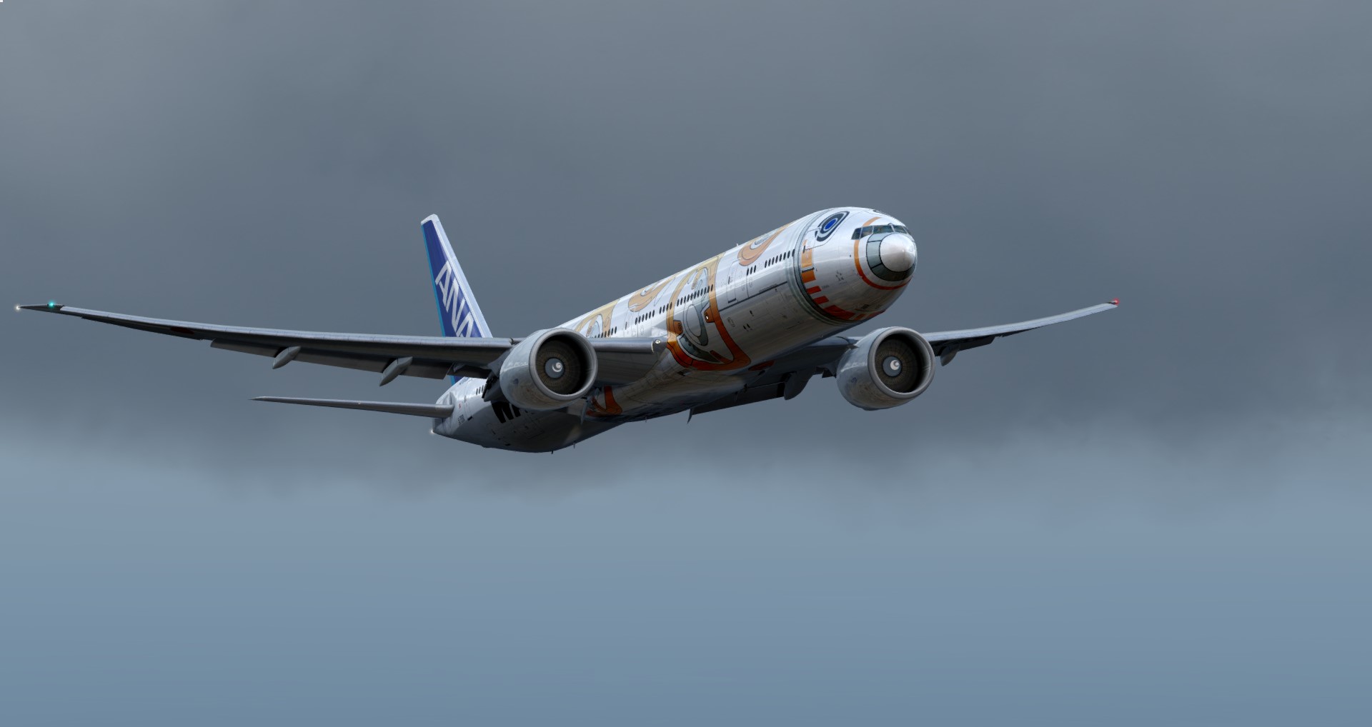 P3D V4 77W ANA EDDT-EDDF-4219 