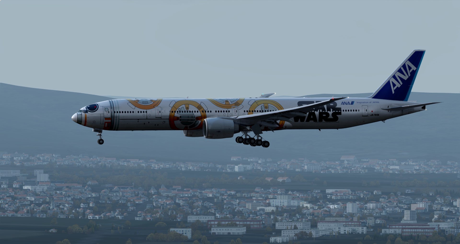 P3D V4 77W ANA EDDT-EDDF-2992 