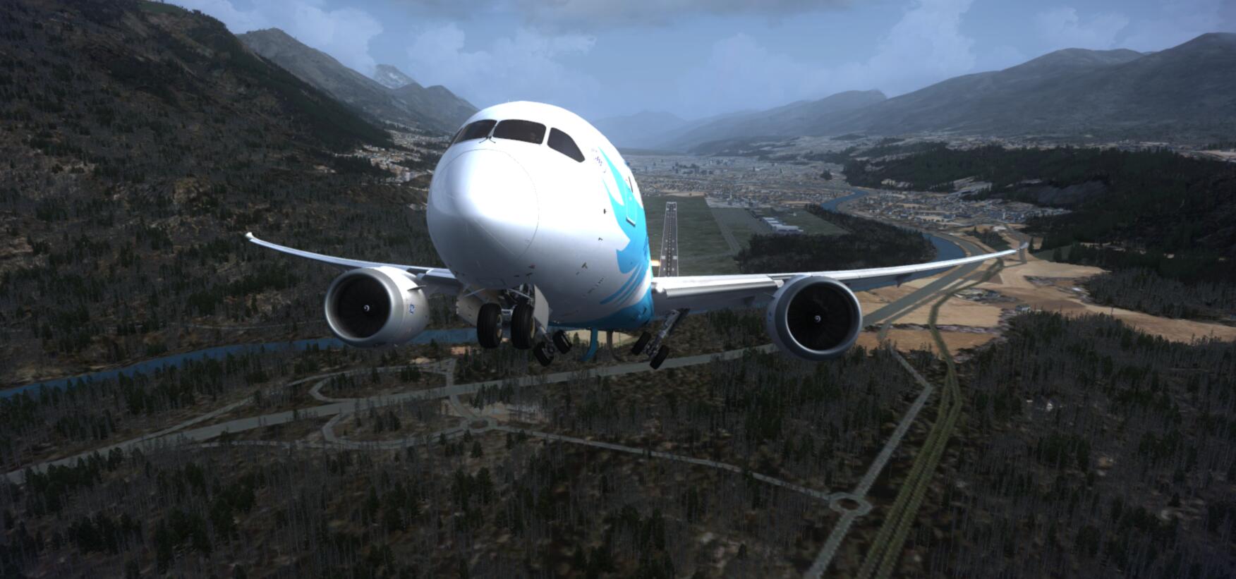 FSX QW787  VS P3D PMDG777 谁更美？-1250 