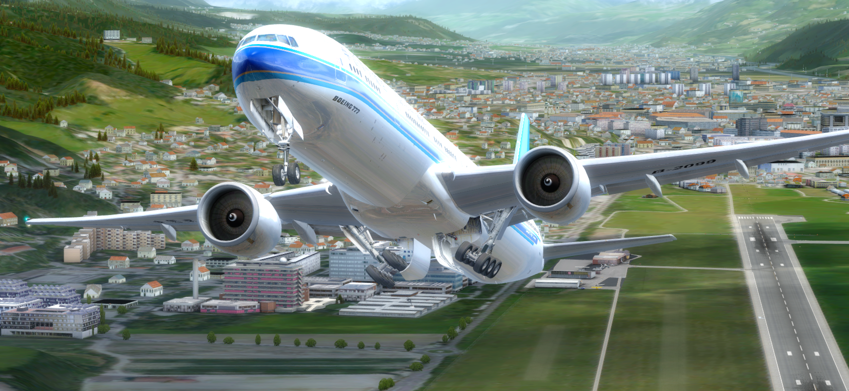 FSX QW787  VS P3D PMDG777 谁更美？-5159 