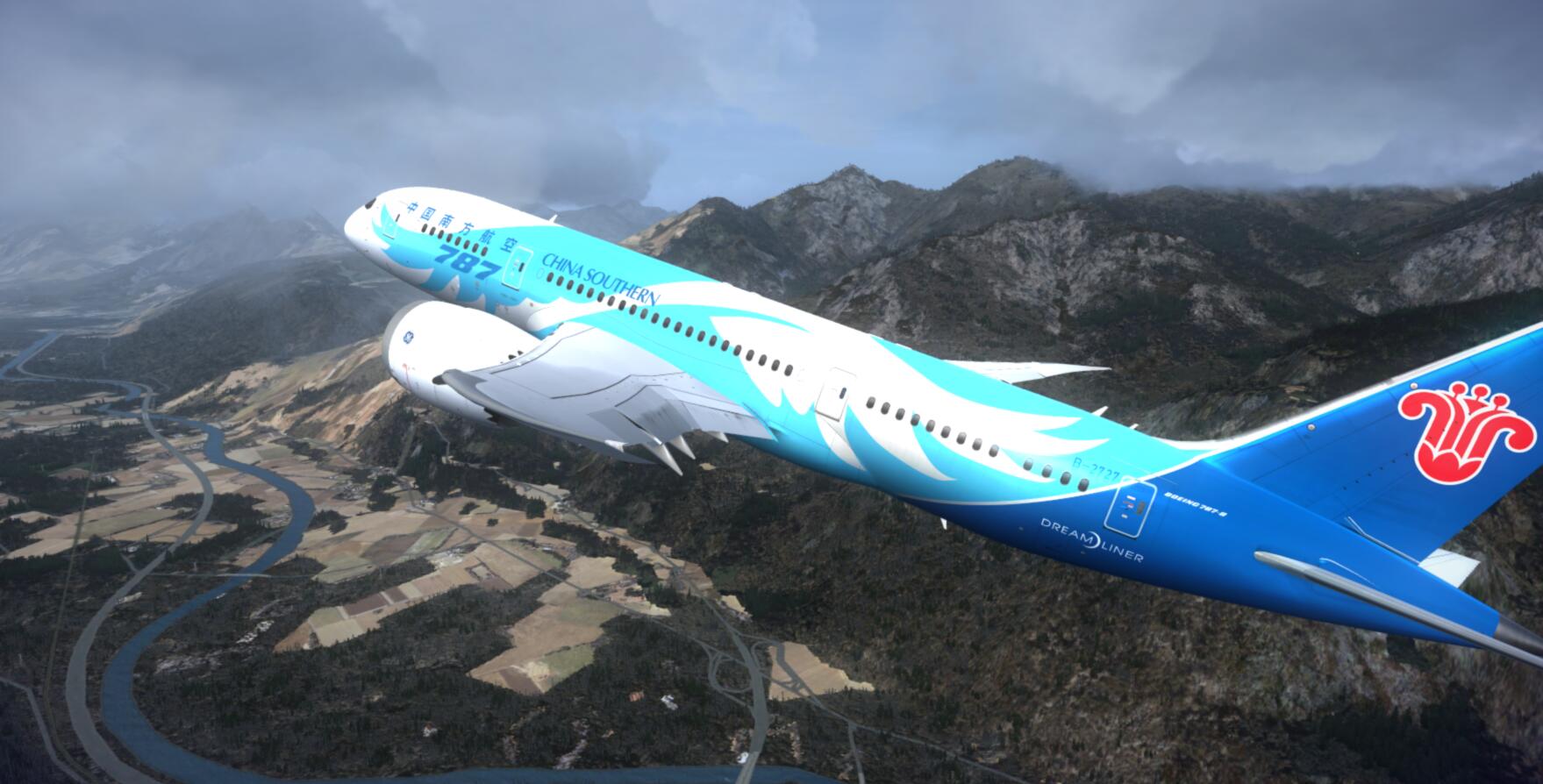 FSX QW787  VS P3D PMDG777 谁更美？-9047 