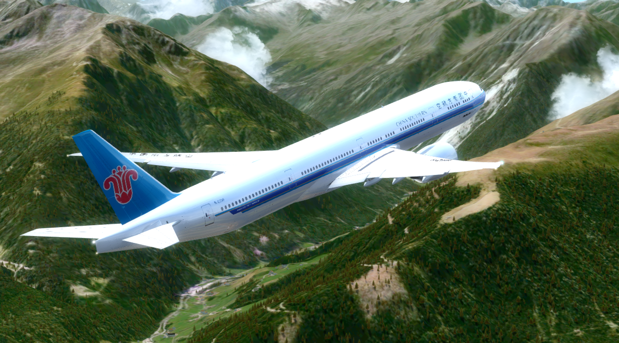 FSX QW787  VS P3D PMDG777 谁更美？-5843 