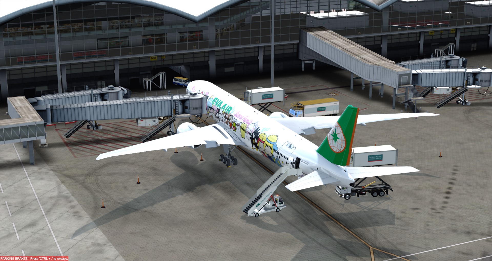 P3D V4 77W 长荣航空 VHHH-RCTP-4453 