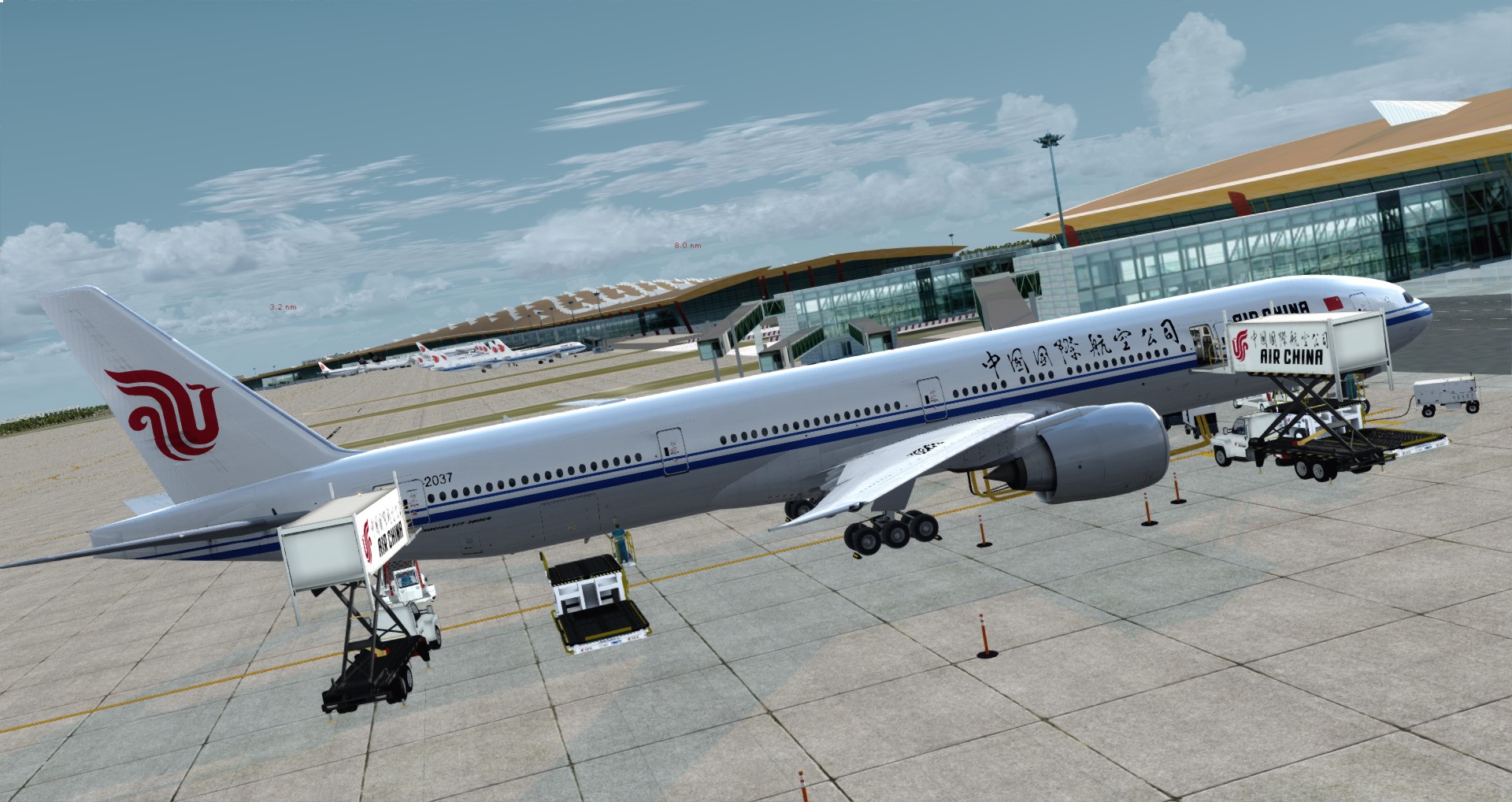 P3D V4 77W Air China ZBAA-CYUL-3604 