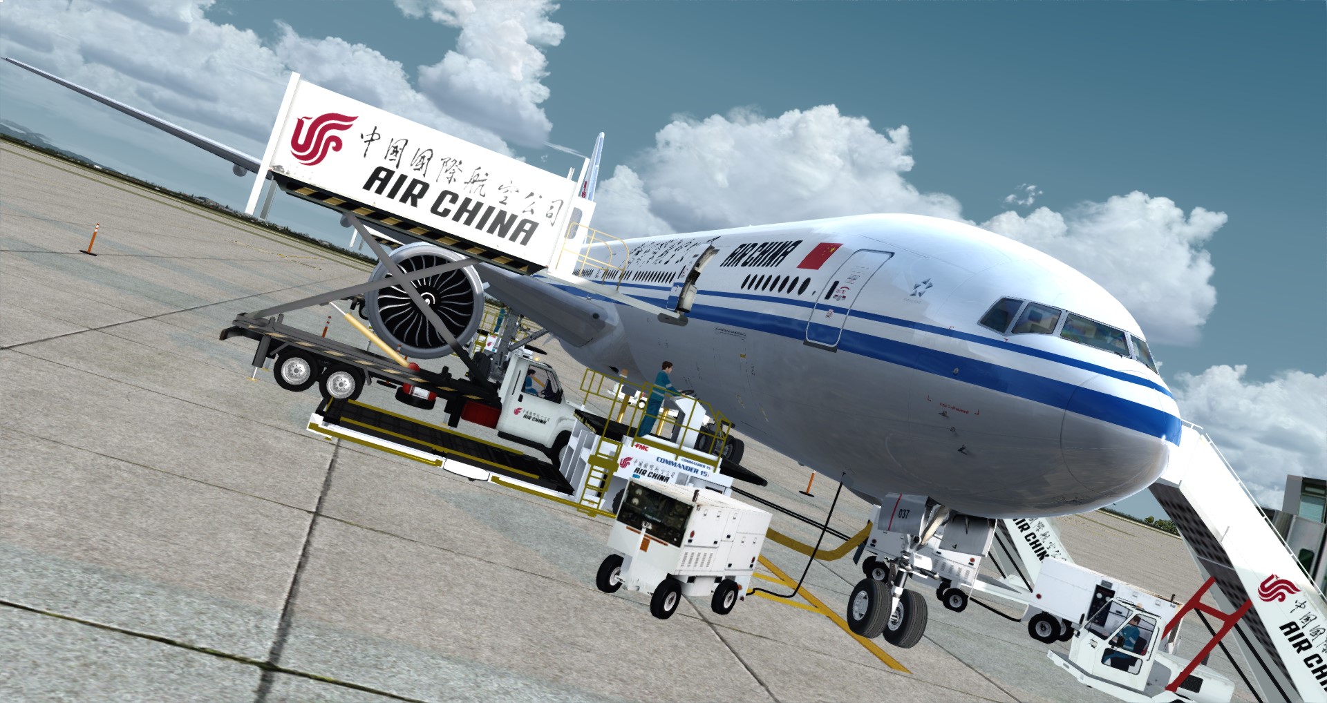 P3D V4 77W Air China ZBAA-CYUL-5294 