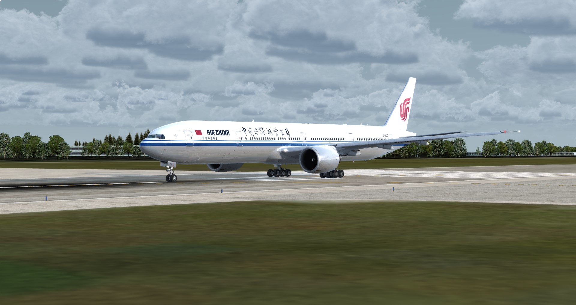 P3D V4 77W Air China ZBAA-CYUL-7747 