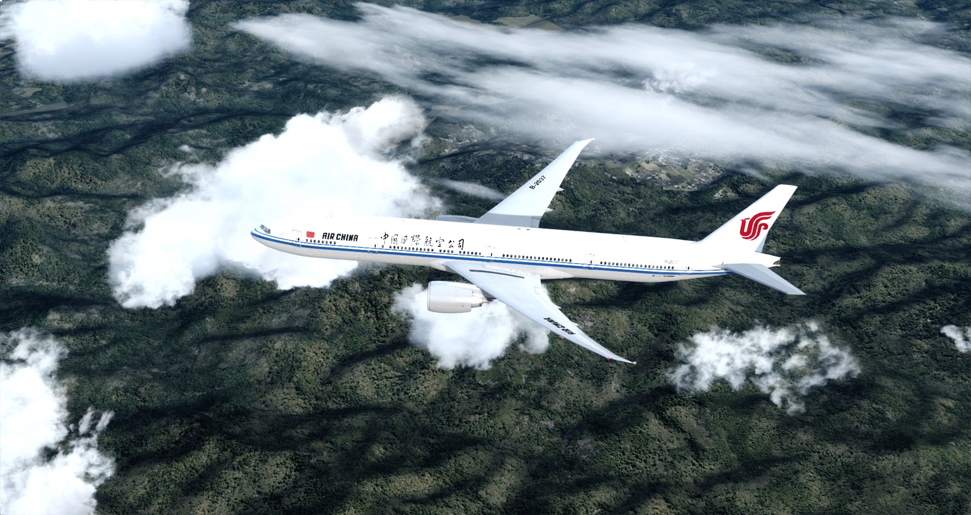 P3D V4 77W Air China ZBAA-CYUL-8720 