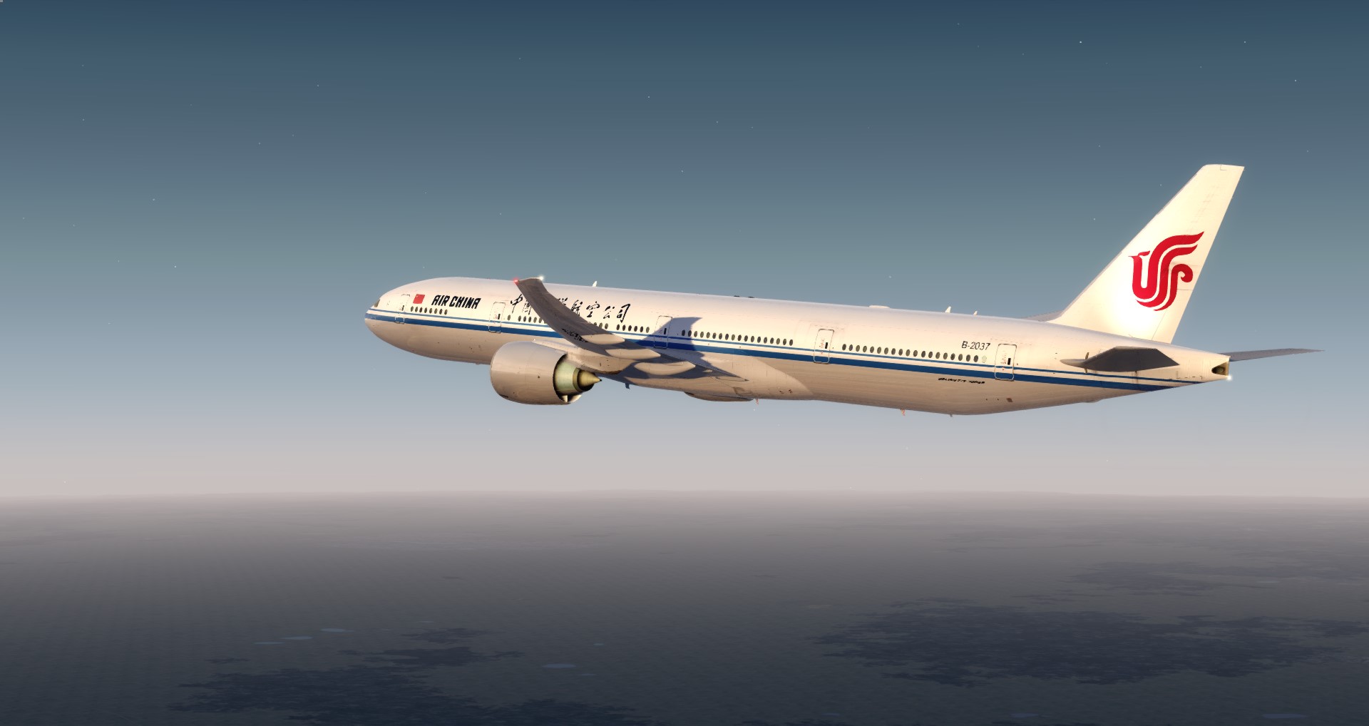 P3D V4 77W Air China ZBAA-CYUL-654 