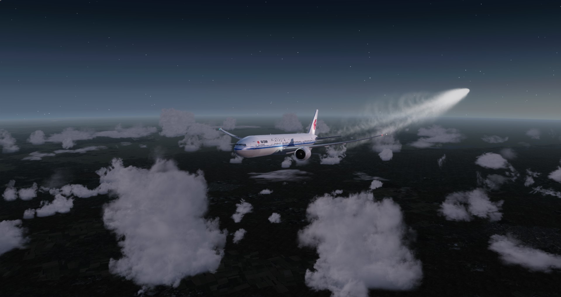 P3D V4 77W Air China ZBAA-CYUL-6407 