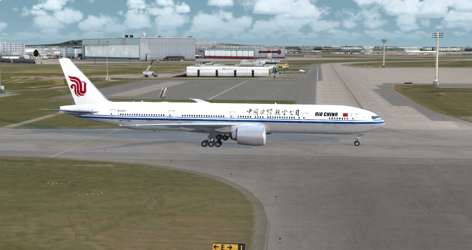 P3D V4 77W Air China ZBAA-CYUL-3436 