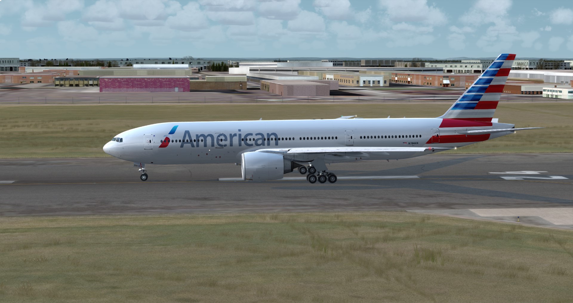 P3D V4 77L American Airlines CYUL-KSFO-4818 