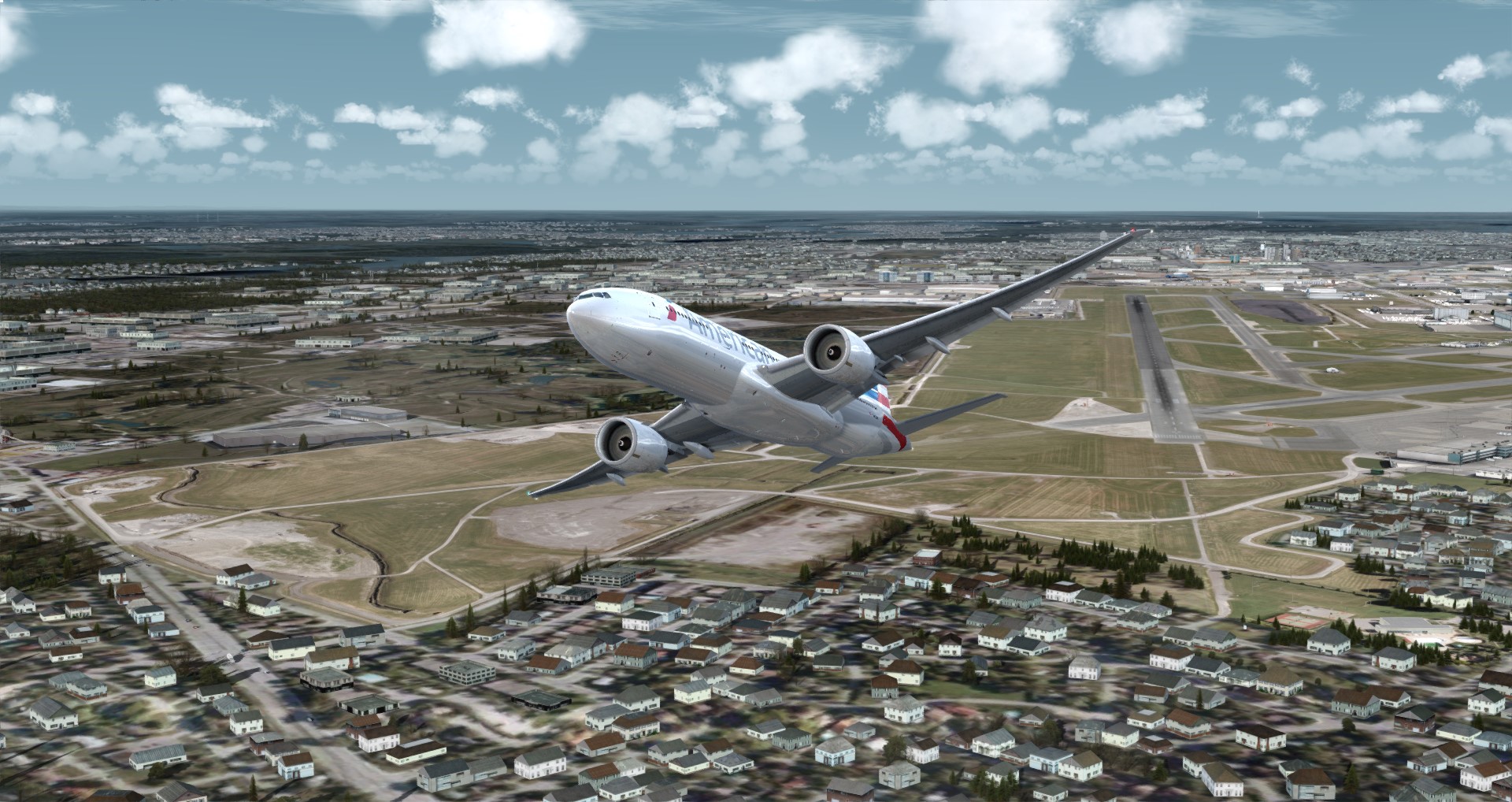 P3D V4 77L American Airlines CYUL-KSFO-9849 