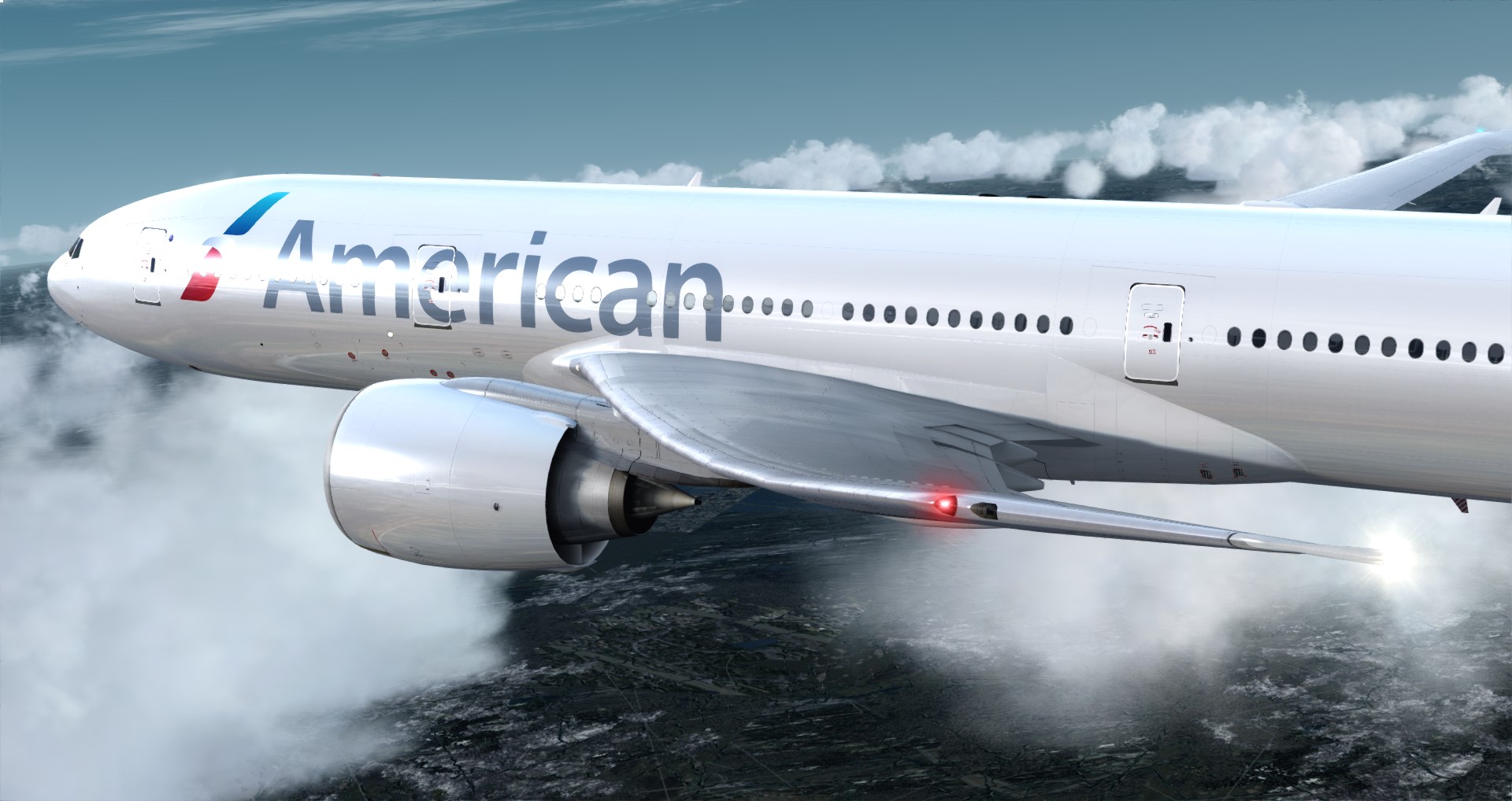 P3D V4 77L American Airlines CYUL-KSFO-8784 